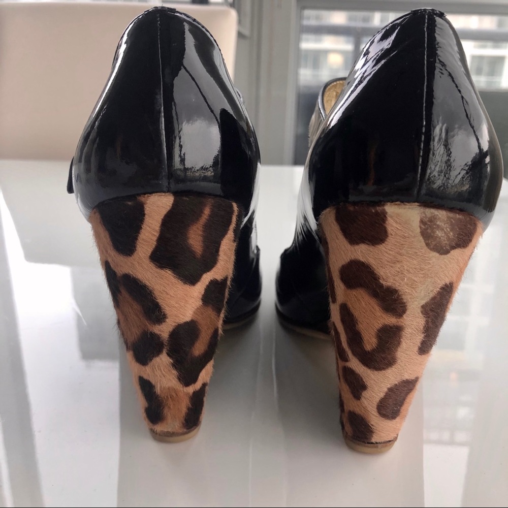 Giuseppe Zanotti Patent Leopard Mary Jane Shoes 39 - Picture 3 of 4